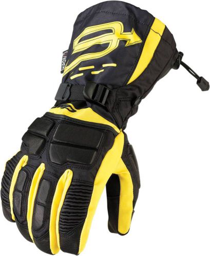 Arctiva-snow comp snowmobile adult insulated gloves,hi-viz yellow/black,small/sm