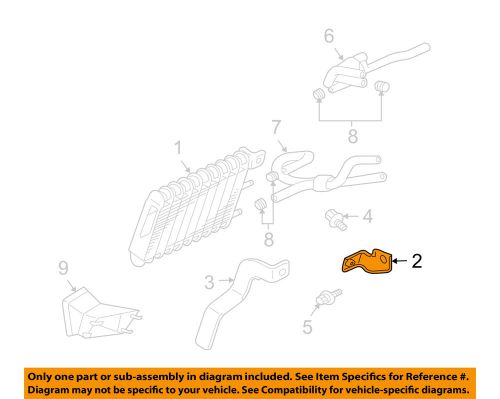 Transmission oil cooler-transmission cooler bracket right mr983078