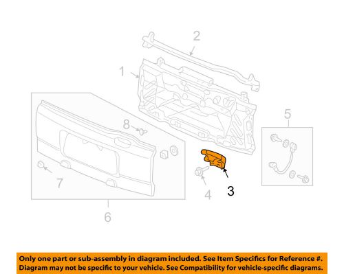 Honda oem 03-08 element tail gate-hinge 68730scva10zz