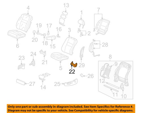 Honda oem 08-11 cr-v front seat-seat cover left 81637stka01zd