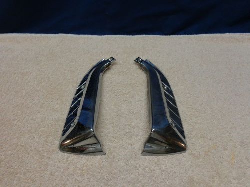 ~2~vintage~1959 1960 studebaker silver hawk/hawk quarter panel molding tips/trim