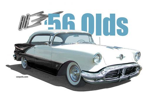 Auto art t-shirt 1956 oldsmobile