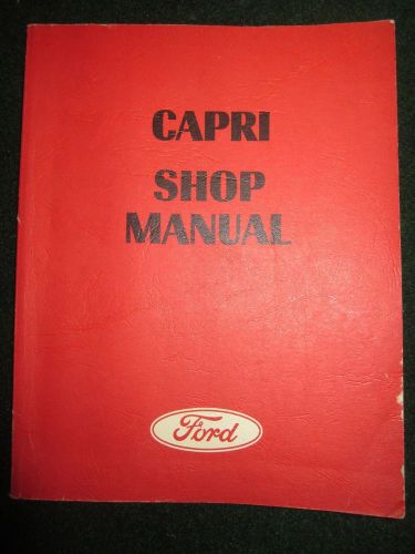 1970 mercury capri service repair shop manual 1600cc oem