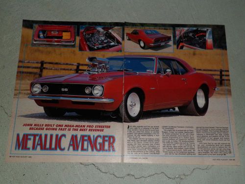 1967 chevrolet camaro ss article / ad