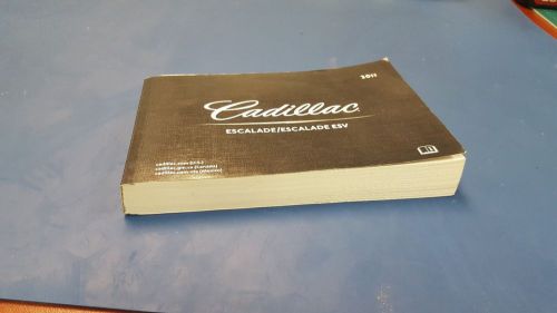 Cadillac escalade/escalade esv owners manual 2011