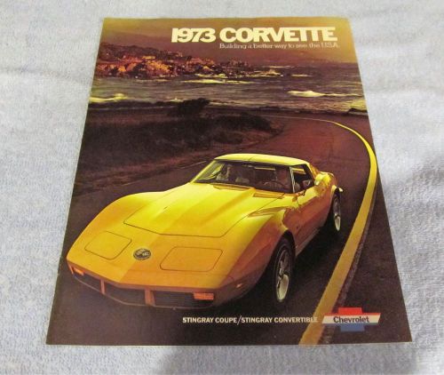 Nos 1973 chevrolet corvette dealer brochure