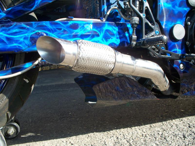 2003 - 2007 gsxr 1300 hayabusa  shorty rls  exhaust chaos series  