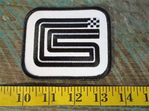 Vintage style shelby cs logo racing patch ford mustang cobra carroll shelby gt