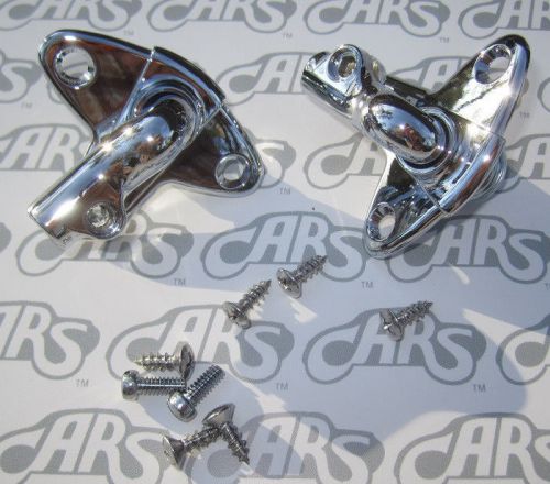 1959 1960 1961 1962 1963 chevrolet full size passenge sun visor brackets. chrome