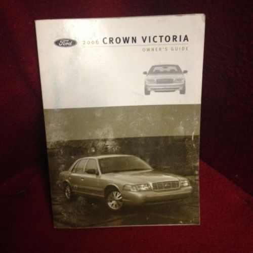 2006 ford crown vic victoria owners manual