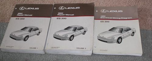 1992 lexus es300 es 300 service repair shop workshop manual set oem factory 3