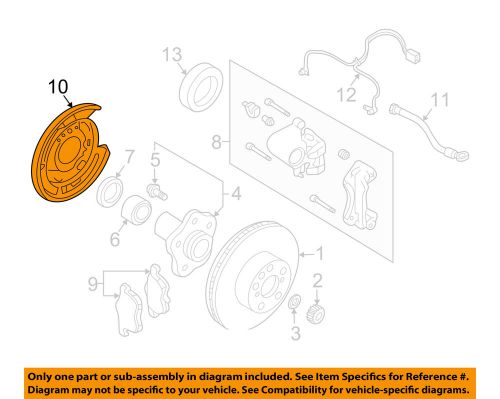 Infiniti nissan oem 03-04 m45 brake-rear-splash shield left 44030ag000