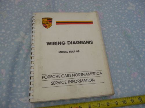 Porsche factory manual wiring diagrams model year 88 911 carrera 928 944 924