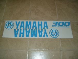 Yamaha outboard engine cover graphics 300 fourstroke  blue (set)