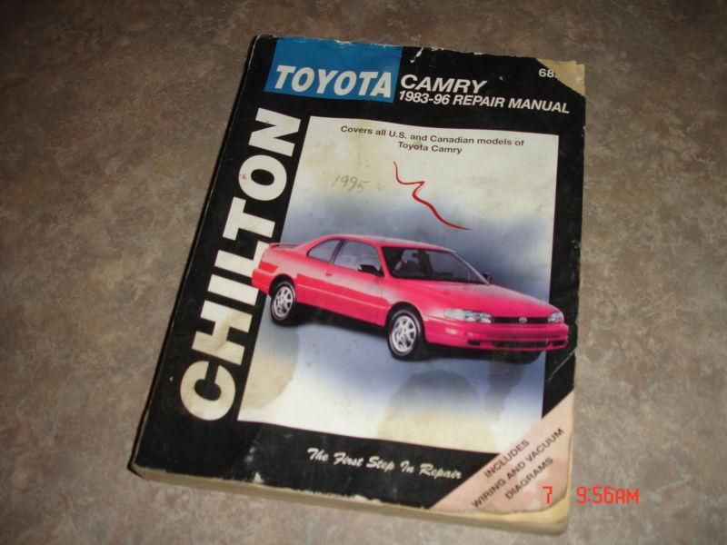 1983-1996 toyota camry chilton repair manual 68200 