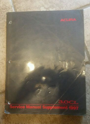 1997 (97) acura 3.0cl cl factory service manual supplement