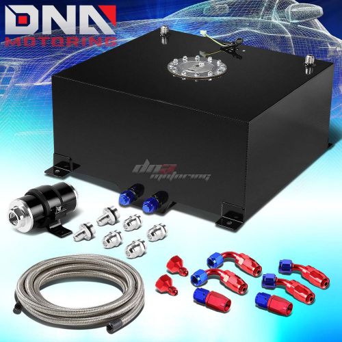 15.5 gallon/58l aluminum fuel cell tank+oil feed line+30 micron filter kit black