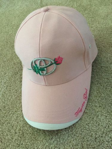 Toyota girl pink with rose women&#039;s hat cap adjustable size