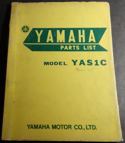 Vintage 1968 yamaha motorcycle yas1c parts list manual (162)