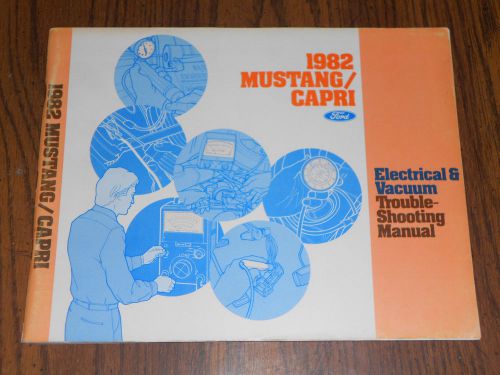 1982 ford mustang / mercury capri wiring &amp; vacuum diagram shop manual / original