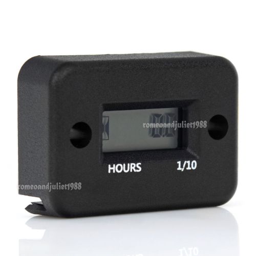 Waterproof tach hour meter for motorcycle atv snowmobile boat stroke gas engine