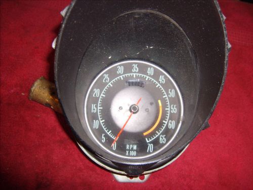 1968 corvette green face tachometer