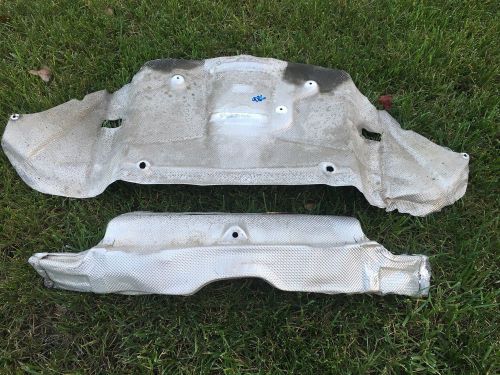 1997- 2004 porsche boxster rear aluminum heat shields  98650460502