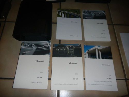 2014 lexus gx460 with navigation owners manual set + free shipping