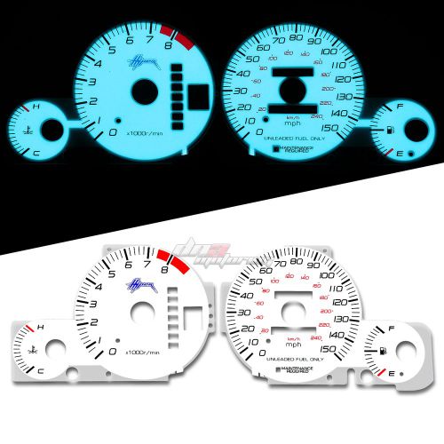 Indiglo glow gauge+harness dash face for 97-01 honda prelude automatic h22a4 l4