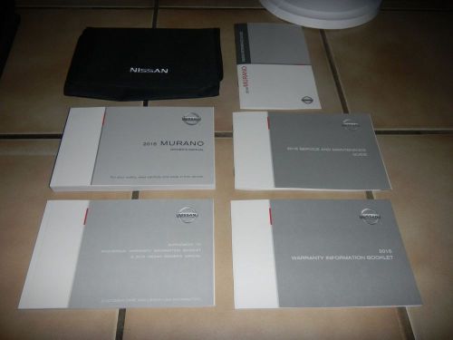 2016 nissan murano owners manual set + free shipping