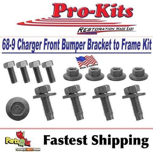 Mopar 1970 coronet r/t superbee 440 500 front bumper bracket to frame bolt kit