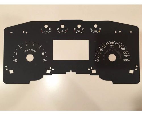 2011-2014 ford f-150 xlt 3.5 v6/5.0 v8 speedometer faceplate mph (info center)