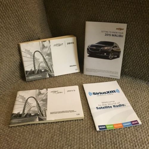 2015 chevrolet malibu owners manual set with infotainment navigation guide