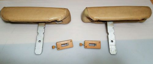 1973-1977 oldsmobile cutlass supreme bench seat headrest rh/lh buckskin read