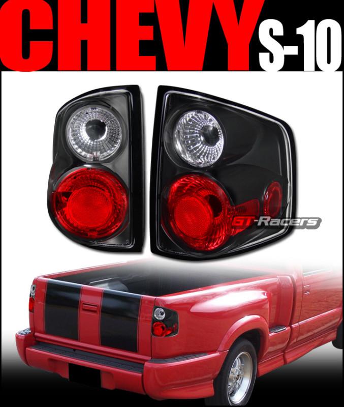 Blk *3d* altezza tail lights brake lamp 1994-2004 chevy s10 truck gmc s15 sonoma