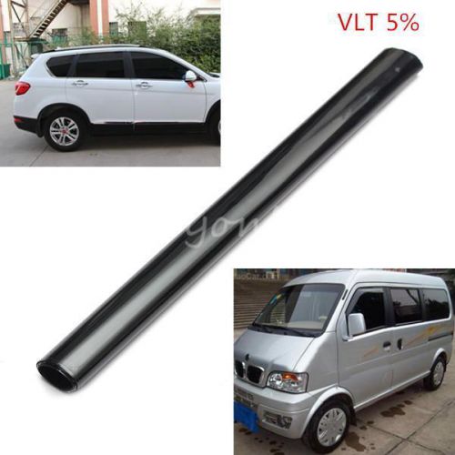 Roll 50cm*6m window tint film 5% black auto car house commercial 2 ply 20&#034;x20ft