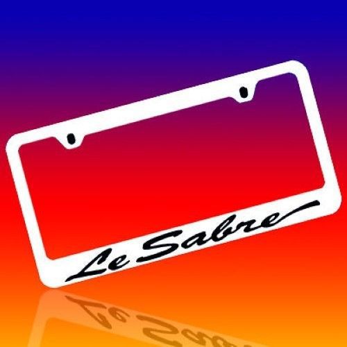 Buick *lesabre* genuine engraved chrome license plate frame tag holder *script*