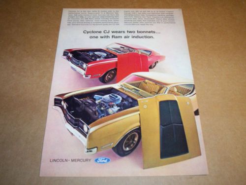 69 1969 mercury cyclone cj original magazine ad