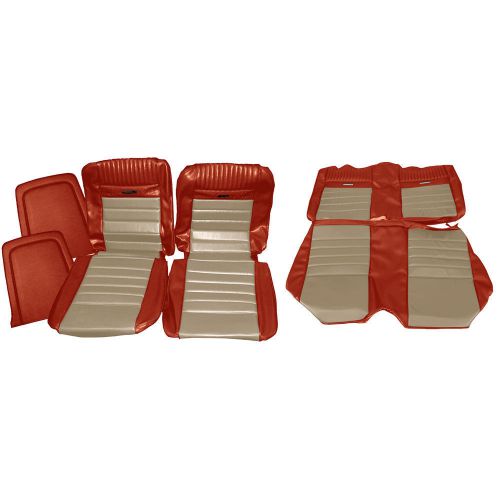 067603emberglo mustang upholstery full set with front bucket seats emberglo and