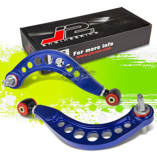 J2 for 06-13 honda civic blue aluminum rear upper camber control suspension kit