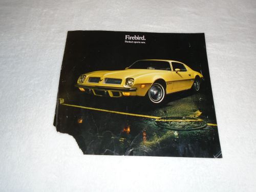 Pontiac 1974 firebird sales brochure 74 firebird