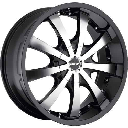 16x7 black mkw m102 wheels 4x100 4x4.5 +40 volvo s40 v40 5 lug