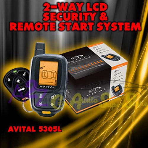 Brand new avital 5305 replaces 5303 2 way remote start car alarm security 5305l