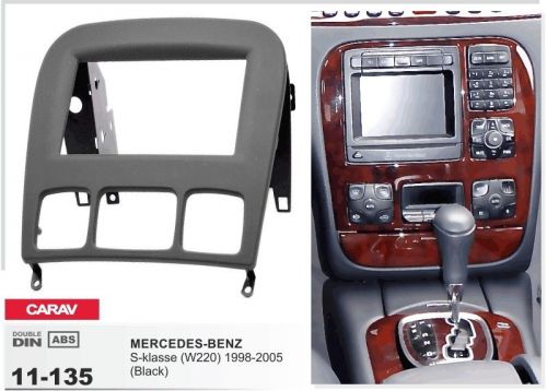 Carav 11-135 2din car radio dash kit panel mercedes-benz s-klasse w220 1998-2005