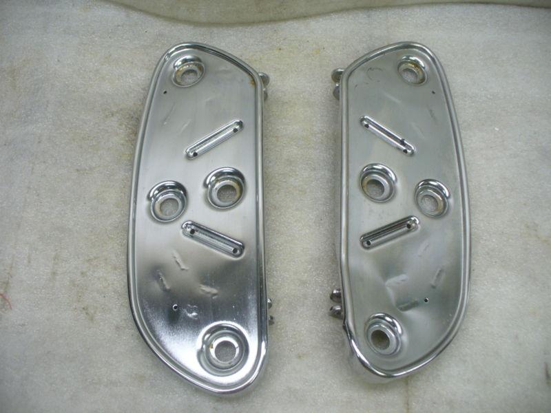 Harley flhx stream lined drivers floor board base plates.