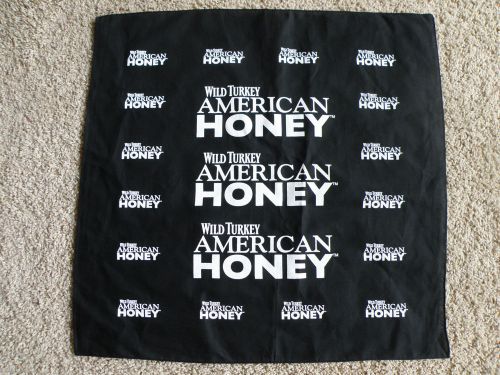 Wild turkey american honey harley biker 22&#034; bandana dew do rag -  new w/o tags