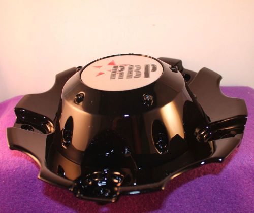Rbp black custom wheel center cap set of 1 # c-218-1-up c-218-1 93r/17&#034;/18&#034;/20&#034;