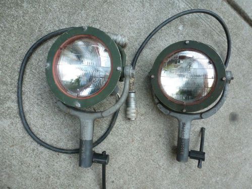 Pair humvee military army search spot light spotlight industrial