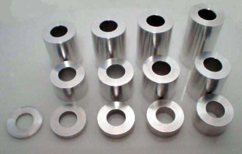 Custom chopper wheel axle spacer kit 3/4&#034; for  polished for bike builder