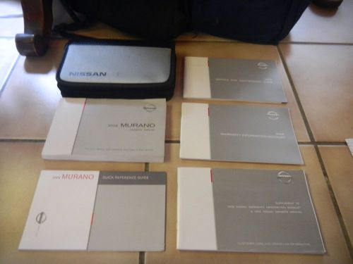 2006 nissan murano owners manual set + free shipping